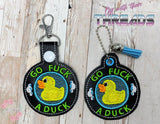 DIGITAL DOWNLOAD Go F*** A Duck Snap Tab and Eyelet Set