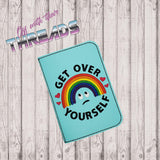 DIGITAL DOWNLOAD Get Over Yourself Mini Comp Book Holder Rainbow