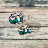 DIGITAL DOWNLOAD Camper Camping Snap Tab Key Chain and Eyelet Set