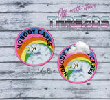 DIGITAL DOWNLOAD Nobody Cares Patch 3 SIZES INCLUDED 2 OPTIONS