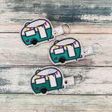 DIGITAL DOWNLOAD Camper Camping Snap Tab Key Chain and Eyelet Set