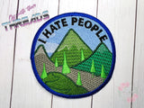 DIGITAL DOWNLOAD I Hate People Patch 3 SIZES INCLUDED