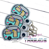 DIGITAL DOWNLOAD Camper Camping Snap Tab Key Chain and Eyelet Set
