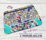 DIGITAL DOWNLOAD Applique Erika Clutch Zipper Bag Lined and Unlined