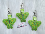 DIGITAL DOWNLOAD Luna Moth Snap Tab Key Chain