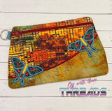 DIGITAL DOWNLOAD Luna Moth Clutch Applique Zipper Bag Lined and Unlined
