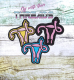 DIGITAL DOWNLOAD FUterus Patch 3 SIZES INCLUDED