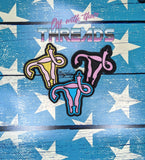 DIGITAL DOWNLOAD FUterus Patch 3 SIZES INCLUDED