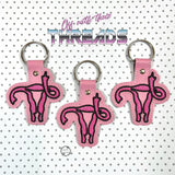 DIGITAL DOWNLOAD FUterus Snap Tab Key Chain