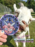 DIGITAL DOWNLOAD Today Is My Day Baphomet Goat Patch 3 SIZES INCLUDED
