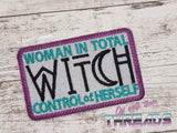 DIGITAL DOWNLOAD Witch Patch 3 SIZES INCLUDED
