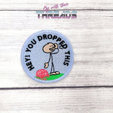 DIGITAL DOWNLOAD You Forgot Something Patch 3 SIZES INCLUDED Brainless