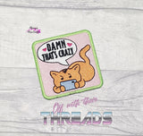 DIGITAL DOWNLOAD Damn That's Crazy Patch 3 SIZES INCLUDED 2 OPTIONS INCLUDED