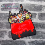 DIGITAL DOWNLOAD Applique Slime Ooze Envelope Clutch Lined and Unlined
