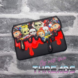 DIGITAL DOWNLOAD Applique Slime Ooze Envelope Clutch Lined and Unlined