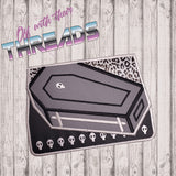 DIGITAL DOWNLOAD Applique Coffin Envelope Clutch  Lined and Unlined