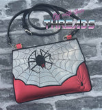 DIGITAL DOWNLOAD Applique Arachnid Spider Web Envelope Clutch  Lined and Unlined