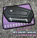 DIGITAL DOWNLOAD Applique Coffin Envelope Clutch  Lined and Unlined