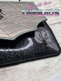 DIGITAL DOWNLOAD Applique Arachnid Spider Web Envelope Clutch  Lined and Unlined