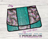 DIGITAL DOWNLOAD Basic Applique Envelope Clutch  Style 1 Lined and Unlined