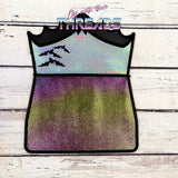 DIGITAL DOWNLOAD Applique Bat Envelope Clutch  Lined and Unlined