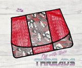 DIGITAL DOWNLOAD Basic Applique Envelope Clutch  Style 1 Lined and Unlined