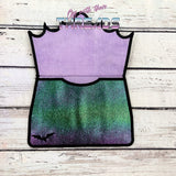 DIGITAL DOWNLOAD Applique Bat Envelope Clutch  Lined and Unlined