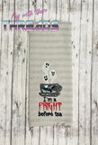 DIGITAL DOWNLOAD Applique I'm A Fright Before Coffee Tea 5 SIZES 2 VERSIONS INCLUDED