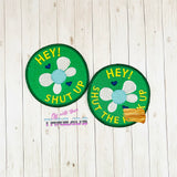 DIGITAL DOWNLOAD Hey Shut Up! Patch 3 SIZES 2 VERSIONS
