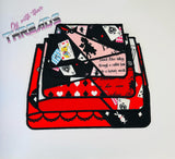 DIGITAL DOWNLOAD Applique Envelope Clutch Style 2 Lined and Unlined