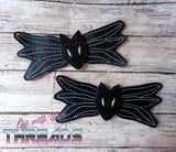 DIGITAL DOWNLOAD ITH Jack Bow Tie Wings Shoe Boot Lace on Charms 2 SIZES