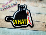 DIGITAL DOWNLOAD Stabby Cat Patch 3 SIZES INCLUDED