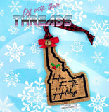 DIGITAL DOWNLOAD Idaho State Bookmark Ornament Gift Tag