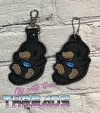 DIGITAL DOWNLOAD Treasure Creature Snap Tab and Eyelet Charm Keychain