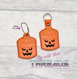 DIGITAL DOWNLOAD Pumpkin Boo Bucket Snap Tab and Eyelet Charm Keychain
