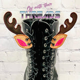 DIGITAL DOWNLOAD Applique Reindeer Antler Shoe Wings Boot