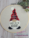 DIGITAL DOWNLOAD Applique Gnome For The Holidays 6 SIZES INCLUDED