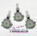 DIGITAL DOWNLOAD Stop To Smell The Flowers Kitty Snap Tab Keychain