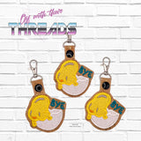 4x4 DIGITAL DOWNLOAD Applique Egg Dude Snap Tab 4x4 Single and Multi ITH Embroidery Design