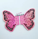 DIGITAL DOWNLOAD Butterfly Style Two Shoe Wings Boot SATIN AND BEAN STITCH EYELET OPTIONS INCLUDED