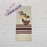 DIGITAL DOWNLOAD ITH Applique Stay Coo Pigeon 4 SIZES INCLUDED