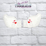 DIGITAL DOWNLOAD Cupid Wings Shoe Boot SATIN AND BEAN STITCH EYELET OPTIONS INCLUDED