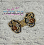 DIGITAL DOWNLOAD Steampunk Butterfly Shoe Boot Wings SATIN AND BEAN STITCH EYELET OPTIONS INCLUDED