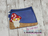 DIGITAL DOWNLOAD Applique Toadstool Fungi Mushroom Clutch Zipper Bag Lined and Unlined