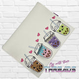 DIGITAL DOWNLOAD Boba Tea Cuties A6 Notebook Holder