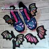 DIGITAL DOWNLOAD Applique Velcro Snap Tab and Slider Bat Wings Shoe Boot