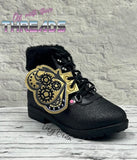 DIGITAL DOWNLOAD Steampunk Butterfly Shoe Boot Wings SATIN AND BEAN STITCH EYELET OPTIONS INCLUDED