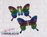 DIGITAL DOWNLOAD Butterfly Wing Velcro Shoe Boot SNAP AND SLIDER OPTIONS INCLUDED