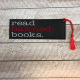 DIGITAL DOWNLOAD 5x7 Multi Read Banned Books Bookmark ITH Embroidery Design
