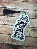 DIGITAL DOWNLOAD 4x4 Ink Panda Stack Bookmark